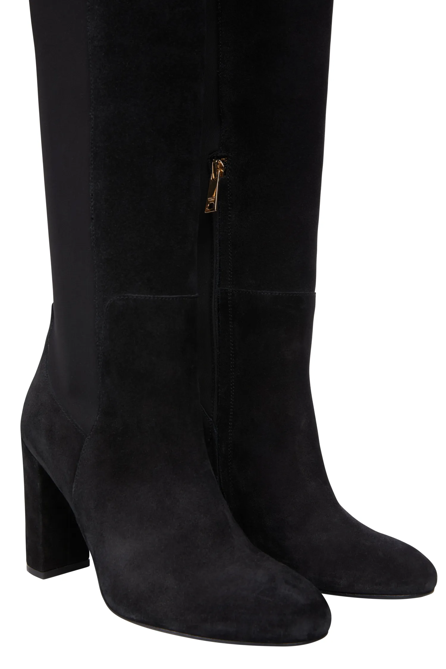 Outlet Albany Heeled Boot (Black Suede) Women Boots