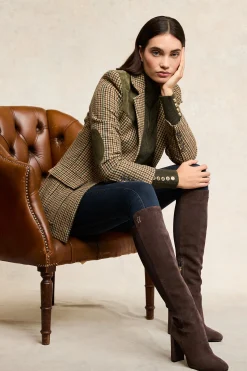 Best Albany Heeled Boot (Chocolate Suede) Women Boots