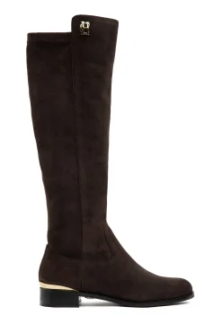 Discount Albany Knee Boot (Chocolate Suede) Women Boots