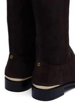 Discount Albany Knee Boot (Chocolate Suede) Women Boots