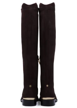 Discount Albany Knee Boot (Chocolate Suede) Women Boots