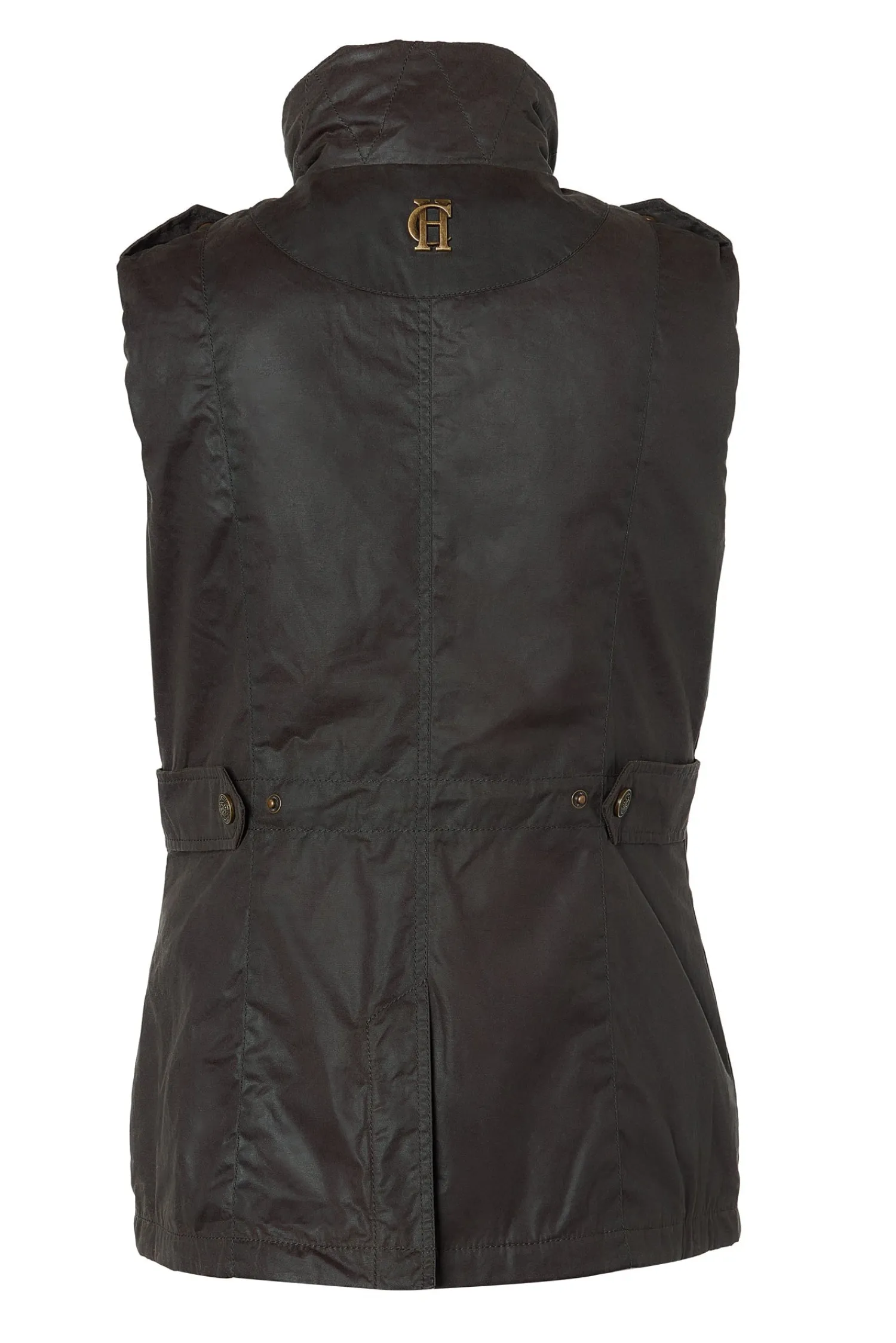 Discount Alma Wax Gilet (Dark Olive) Women Gilets