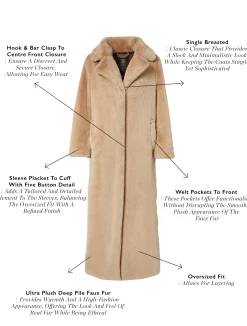 Best Asygarth Faux Fur Coat Women Coats
