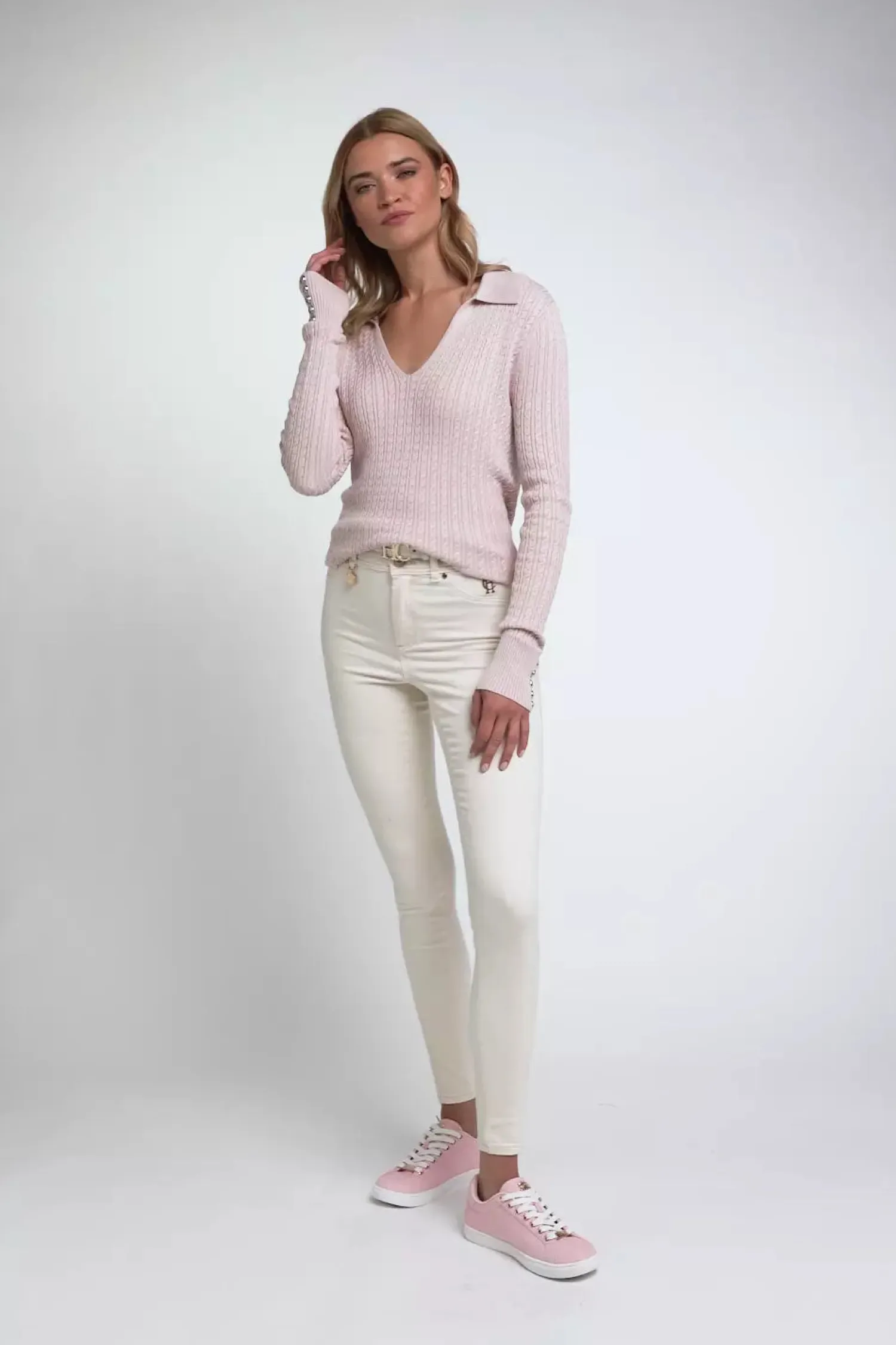 Sale Ava Knit (Soft Pink) Women Knitwear