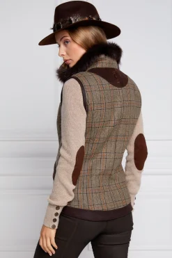 Best Aviator Gilet (Bourbon Tweed) Women Gilets|Tailoring