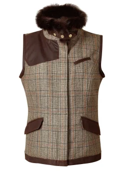Best Aviator Gilet (Bourbon Tweed) Women Gilets|Tailoring