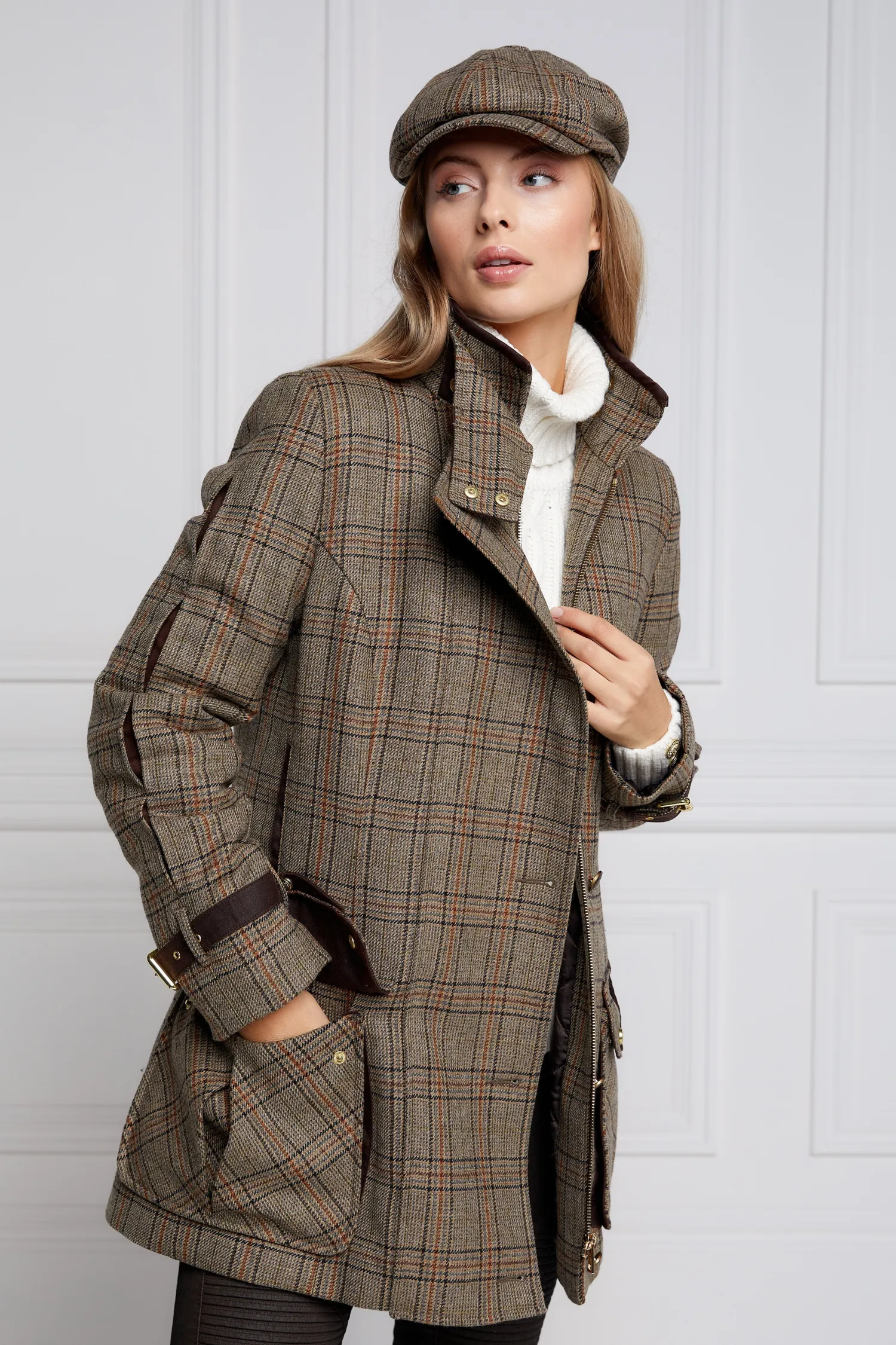 Best Balmoral Field Coat (Bourbon Tweed) Women Coats