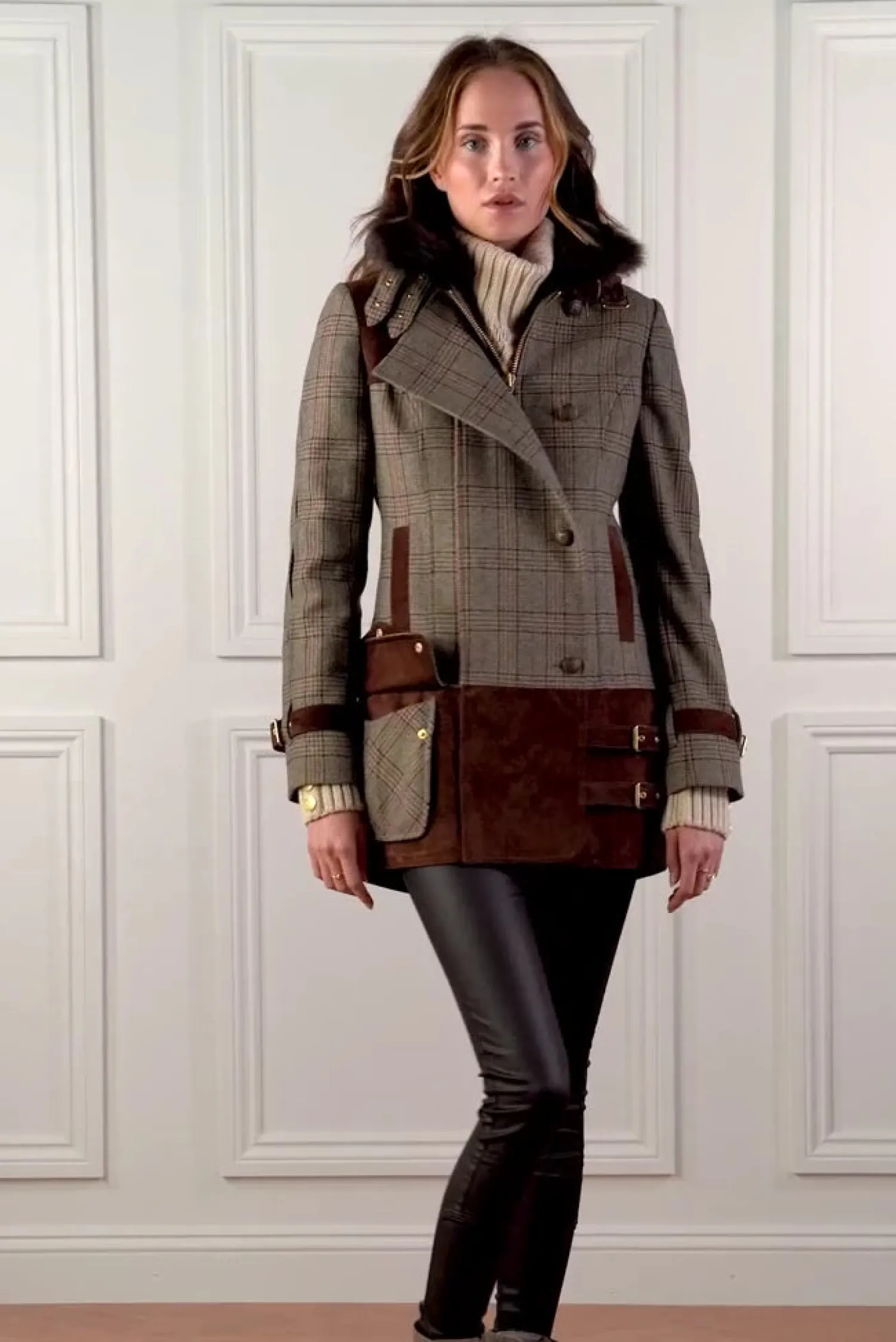Best Balmoral Field Coat (Bourbon Tweed) Women Coats