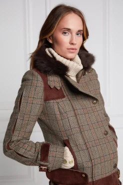 Hot Balmoral Field Jacket (Bourbon Tweed) Women Jackets