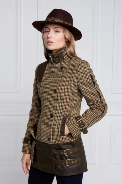 Clearance Balmoral Field Jacket (Hailes Green Tweed) Women Jackets