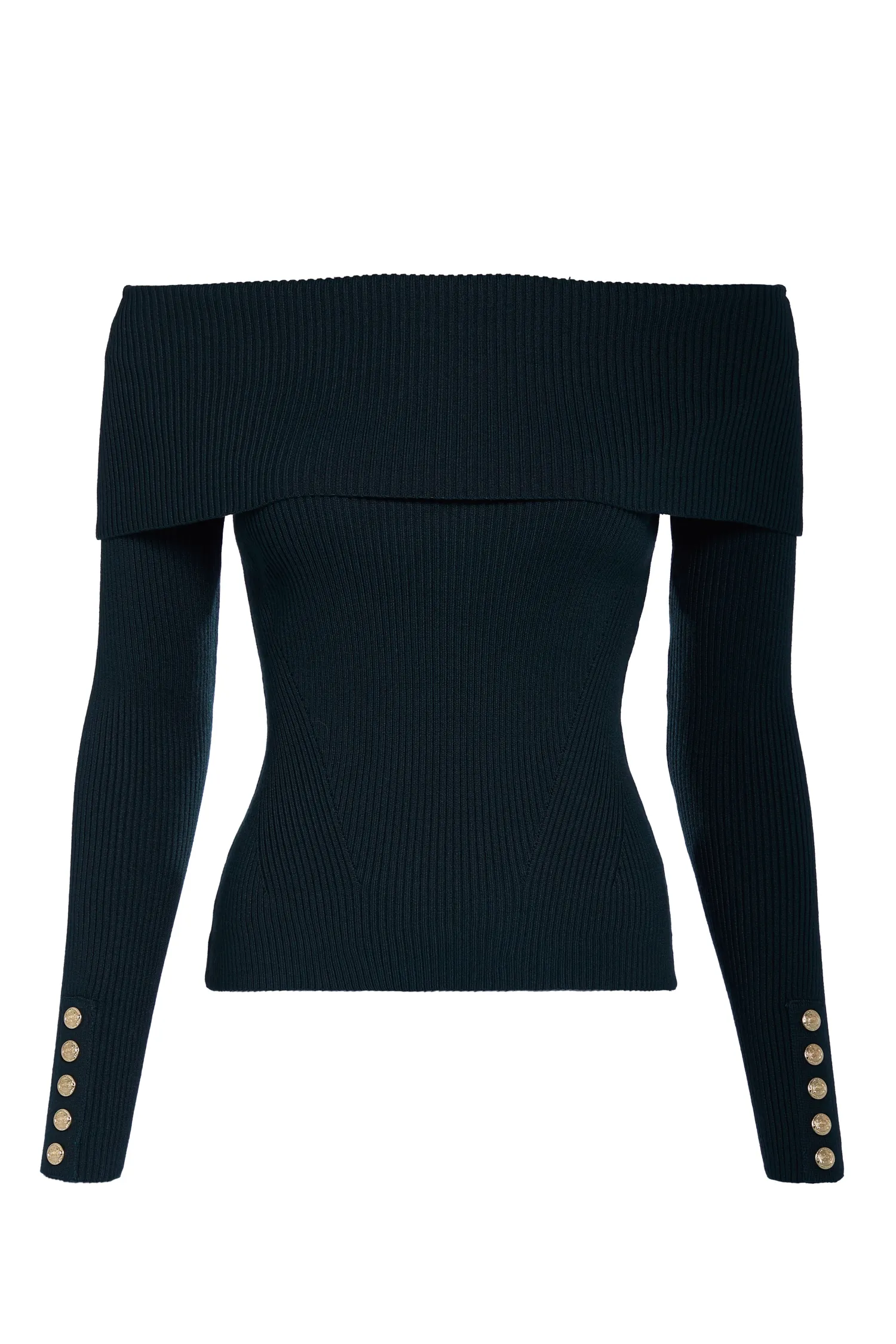Clearance Bardot Knit (Deep Emerald) Women Tops|Knitwear