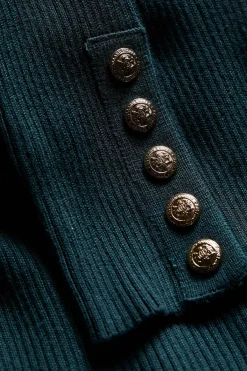 Clearance Bardot Knit (Deep Emerald) Women Tops|Knitwear
