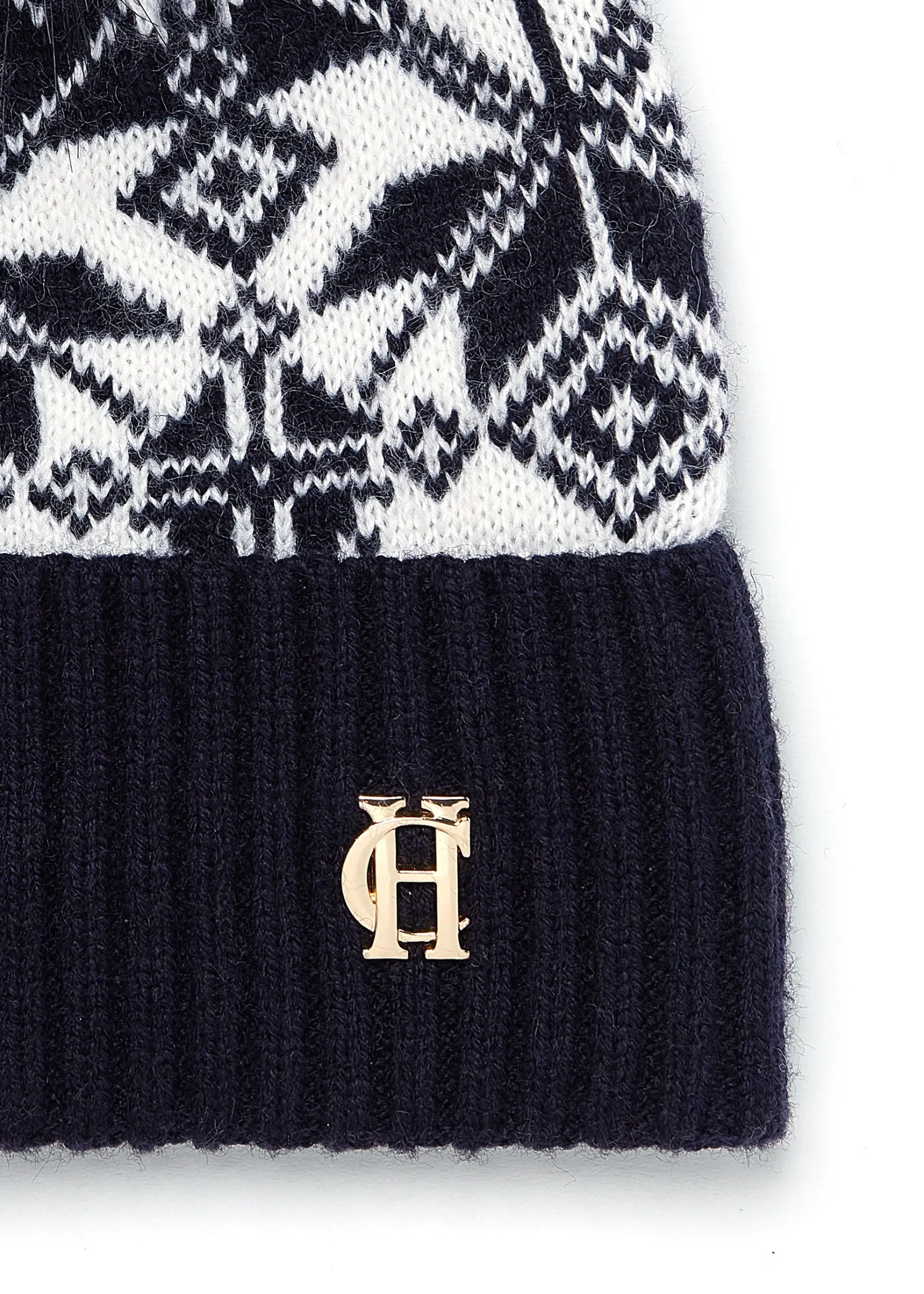 Discount Beatrice Bobble Hat (Ink Navy Cream) Women Hats & Headbands|Hats & Headbands