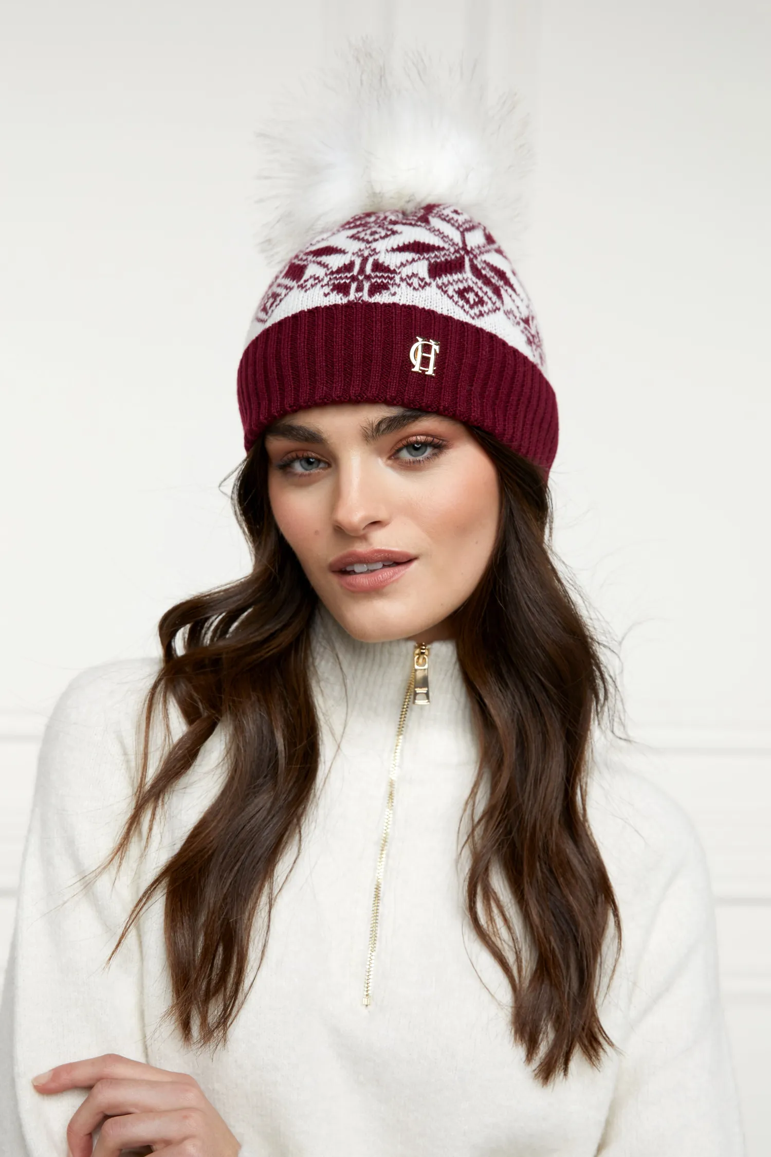 Clearance Beatrice Bobble Hat ( Cream) Women Hats & Headbands|Hats & Headbands