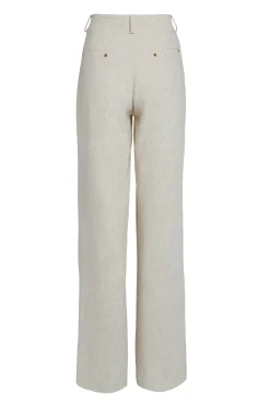New Belgravia Wide Leg Trouser (Natural Linen) Women Trousers|Tailoring