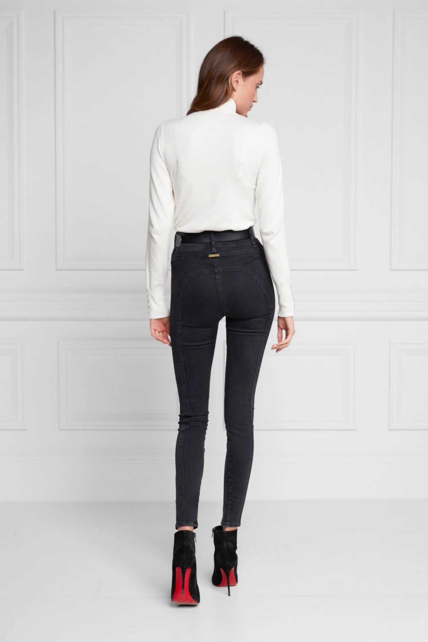 Sale Biker Jean (Washed Black) Women Jeans