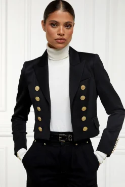 Online Brompton Jacket (Black Barathea) Women Blazers|Tailoring