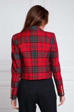 Discount Brompton Jacket (Red Tartan) Women Blazers