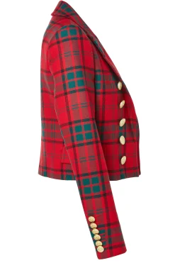 Discount Brompton Jacket (Red Tartan) Women Blazers