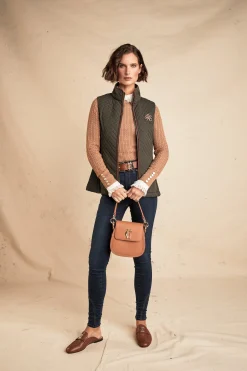 Clearance Cambridge Gilet (Dark Olive) Women Gilets