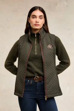 Clearance Cambridge Gilet (Dark Olive) Women Gilets