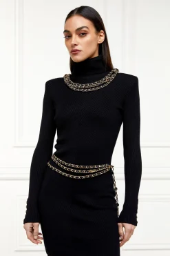 New Chain Belt (Black Gold) Women Belts|Belts