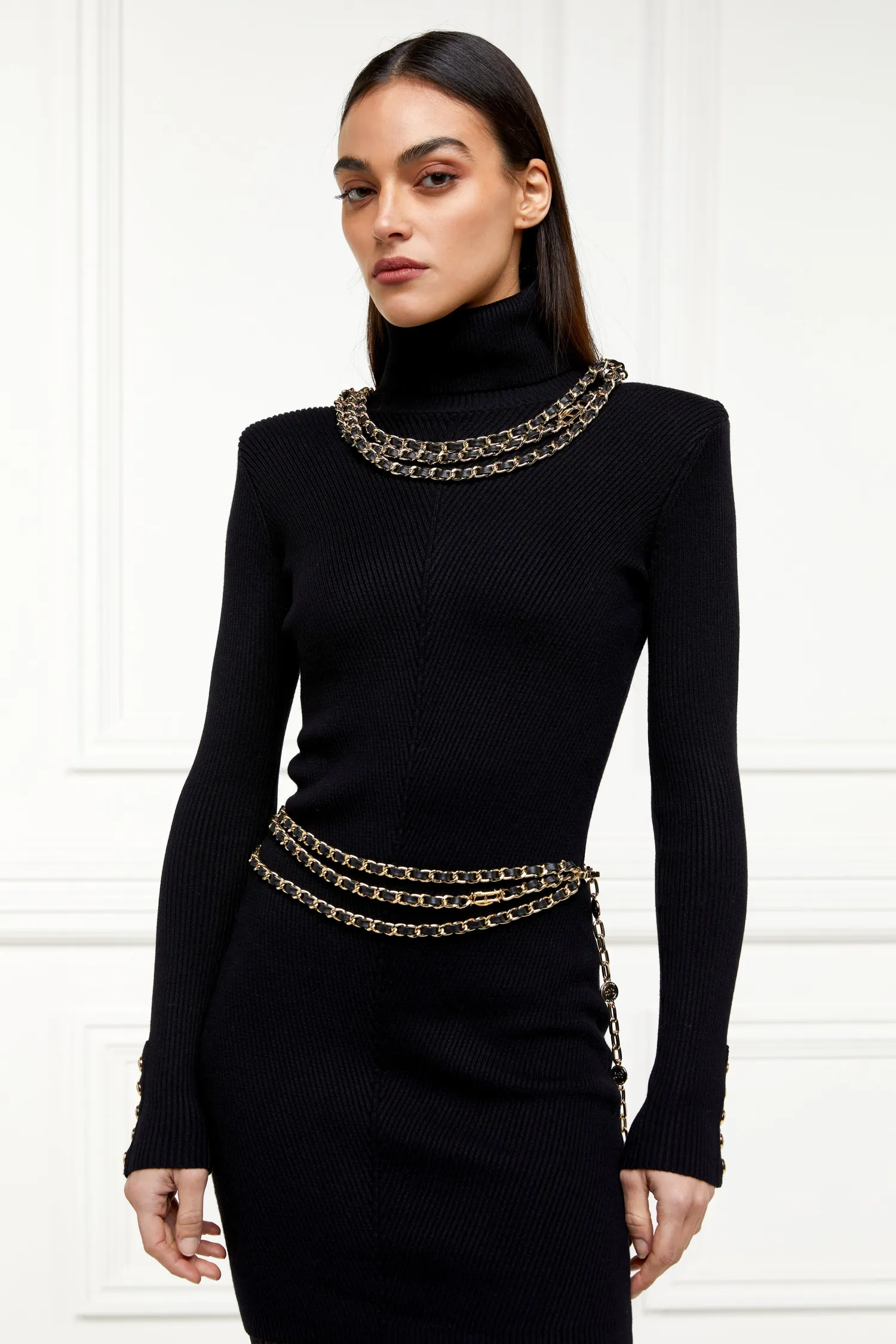 New Chain Belt (Black Gold) Women Belts|Belts