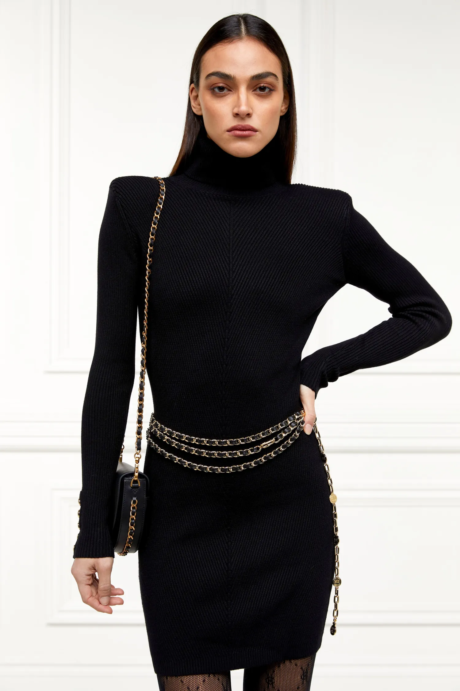 New Chain Belt (Black Gold) Women Belts|Belts