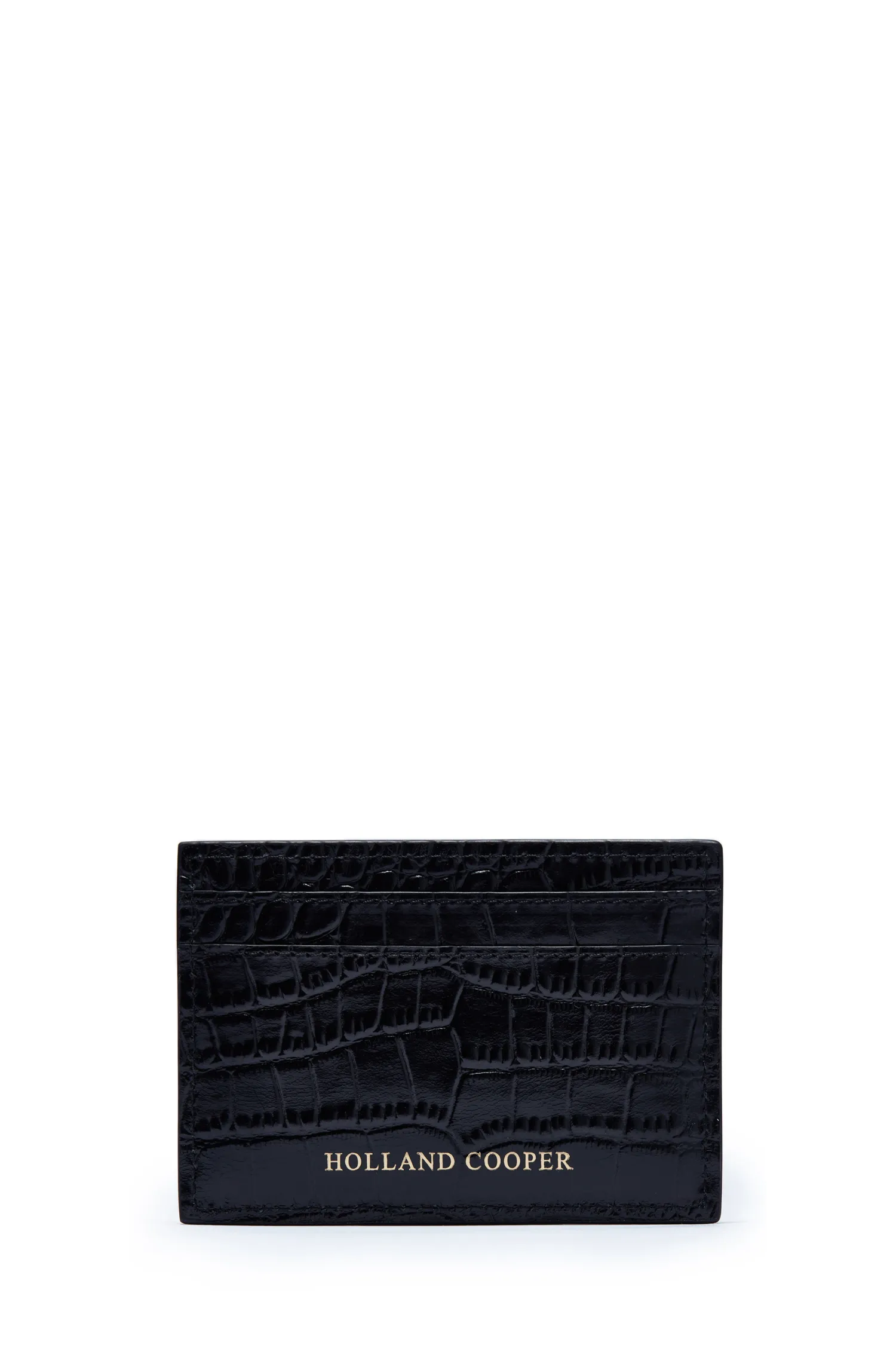 Clearance Chelsea Card Holder (Black Croc) Women Small Leather Goods|Small Leather Goods