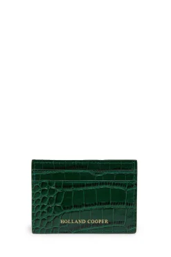 Fashion Chelsea Card Holder (Emerald Croc) Women Small Leather Goods|Small Leather Goods