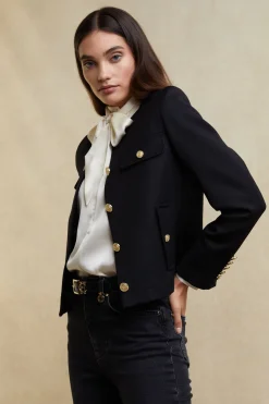 Clearance Chelsea Jacket (Black Twill) Women Jackets|Tailoring