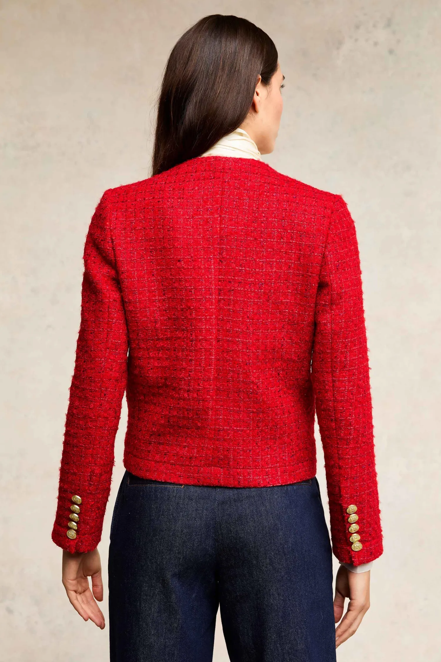 Sale Chelsea Jacket (Red Boucle) Women Jackets|Tailoring