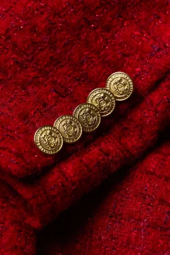 Sale Chelsea Jacket (Red Boucle) Women Jackets|Tailoring