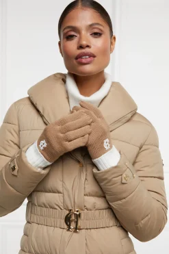 Outlet Chelsea Logo Knitted Gloves (Camel Cream) Women Gloves|Gloves