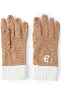 Outlet Chelsea Logo Knitted Gloves (Camel Cream) Women Gloves|Gloves