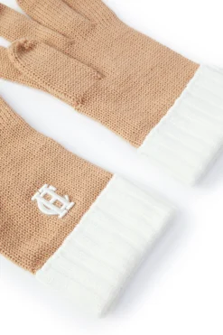 Outlet Chelsea Logo Knitted Gloves (Camel Cream) Women Gloves|Gloves