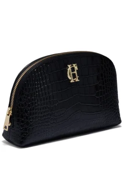Hot Chelsea Makeup Bag (Black Croc) Women Holdalls & Suitcases|Travel Bags