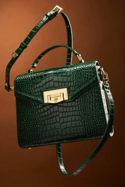 Clearance Cheltenham Bag (Emerald Croc) Women Crossbody Bags|Bags