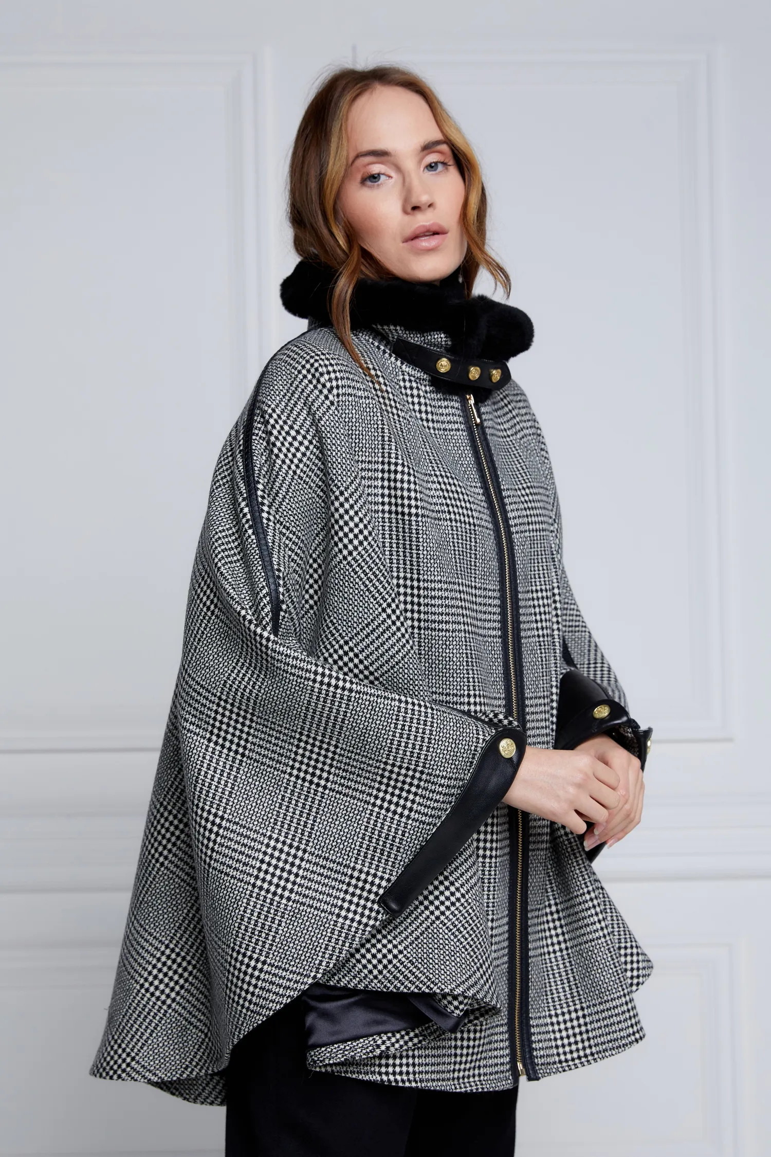 Clearance Chiltern Cape (Prince of Wales Mono) Women Capes