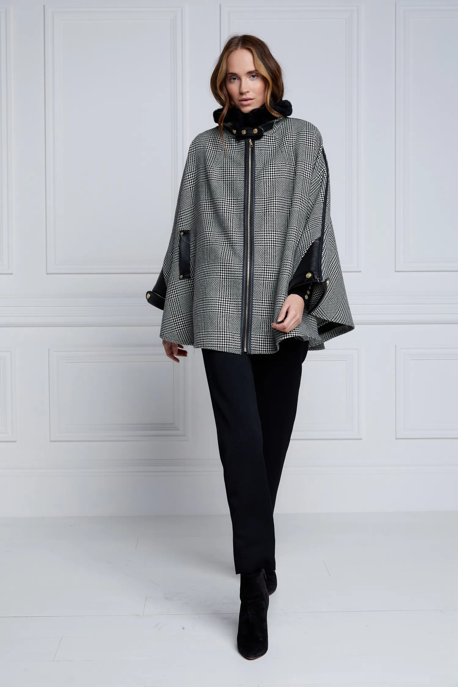 Clearance Chiltern Cape (Prince of Wales Mono) Women Capes