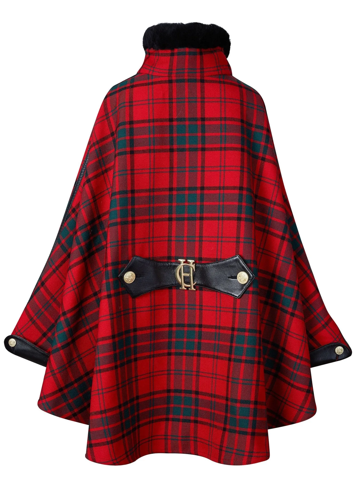 Clearance Chiltern Cape (Red Tartan) Women Capes