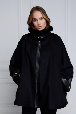 Outlet Chiltern Cape (Soft Black) Women Capes|Tailoring