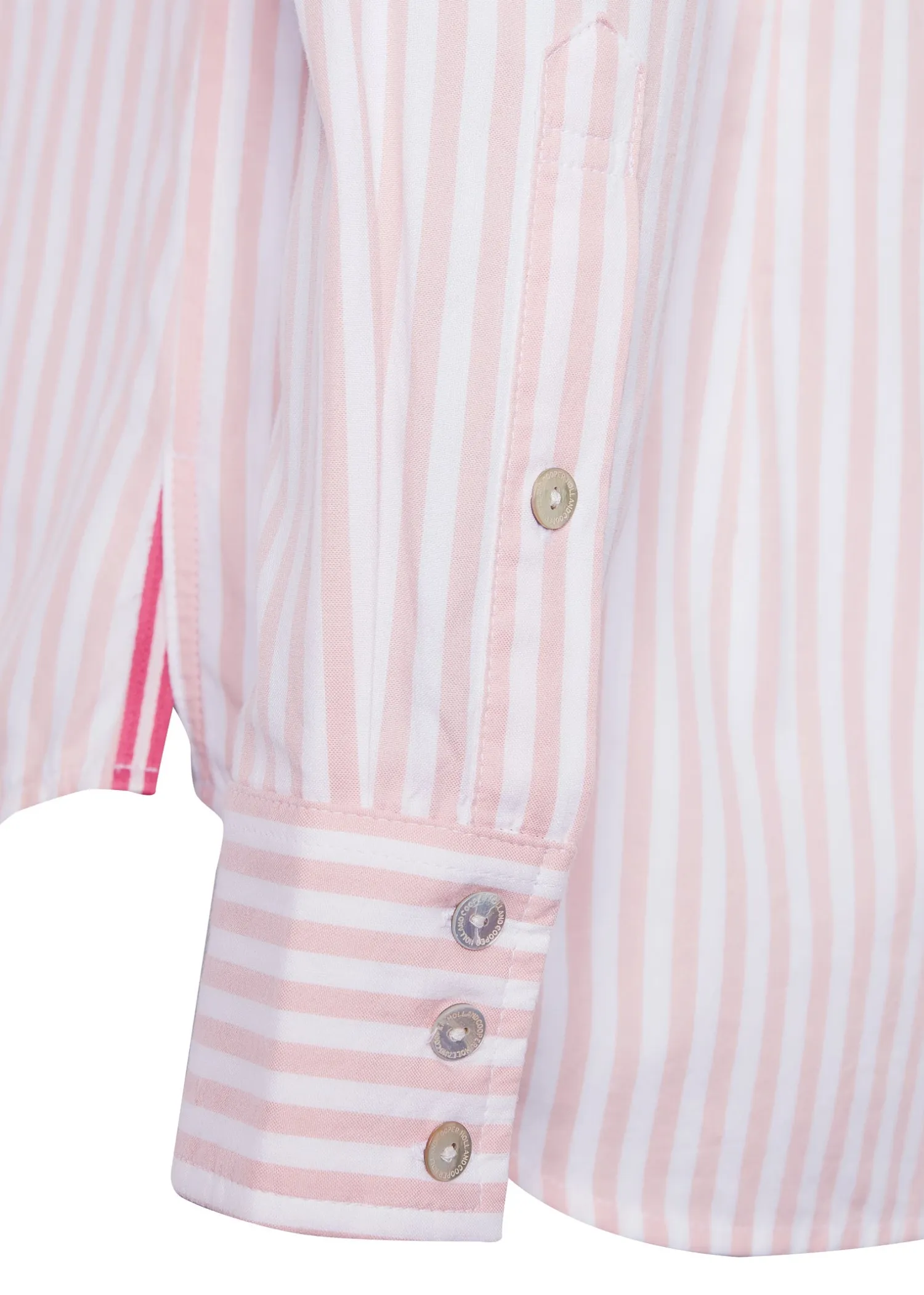 Best Classic Button Down Shirt (Pink Stripe) Women Shirts & Blouses