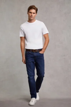 Discount Classic Straight Jean (Washed Indigo) Jeans