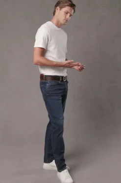 Discount Classic Straight Jean (Washed Indigo) Jeans