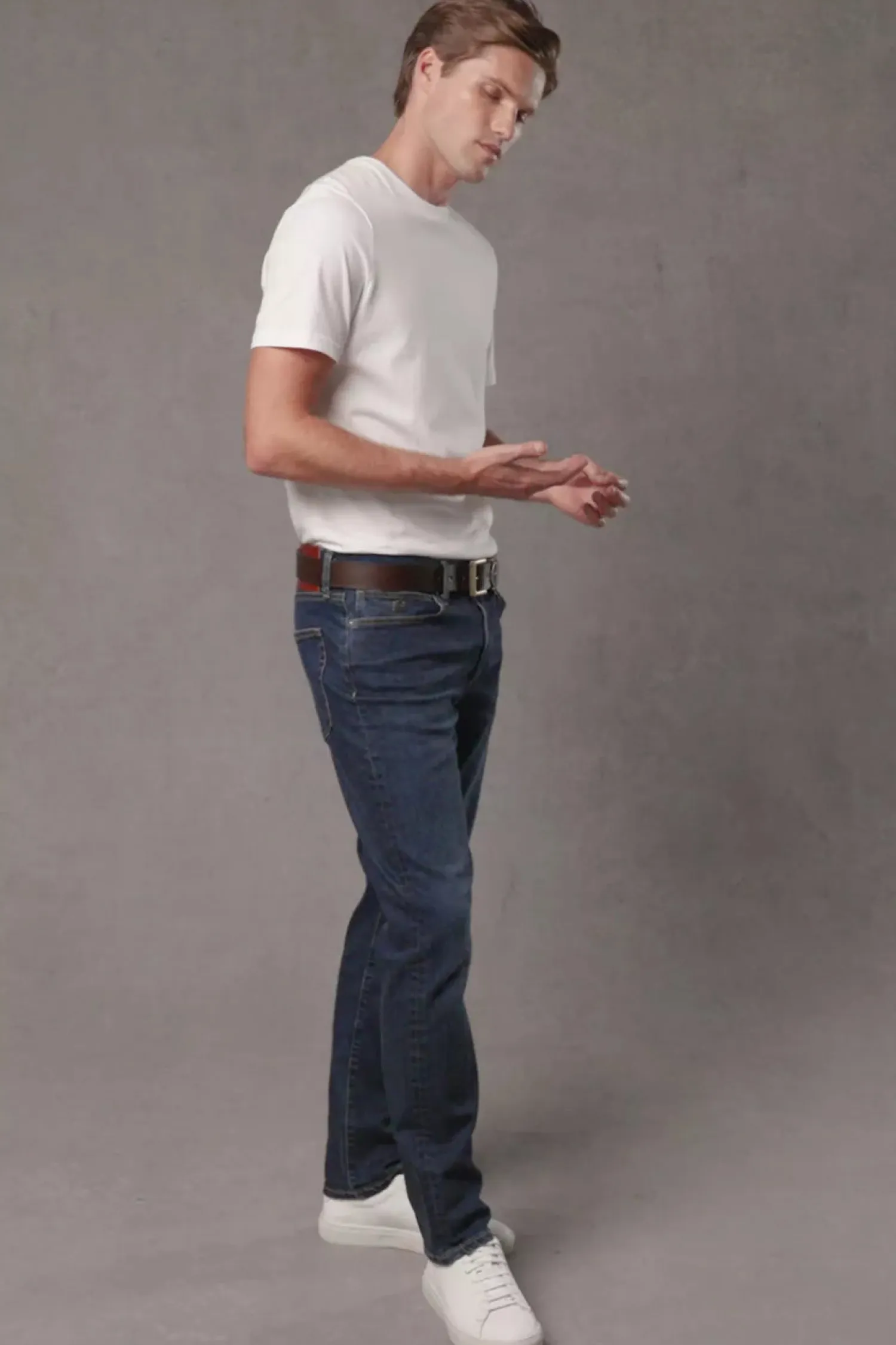 Discount Classic Straight Jean (Washed Indigo) Jeans