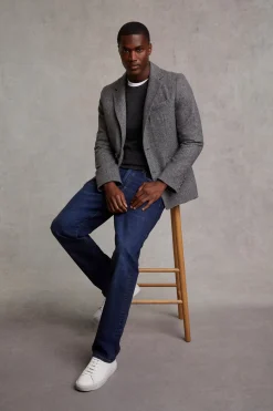 Discount Classic Straight Jean (Washed Indigo) Jeans