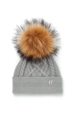 New Cortina Bobble Hat (Soft Grey) Women Hats & Headbands|Hats & Headbands