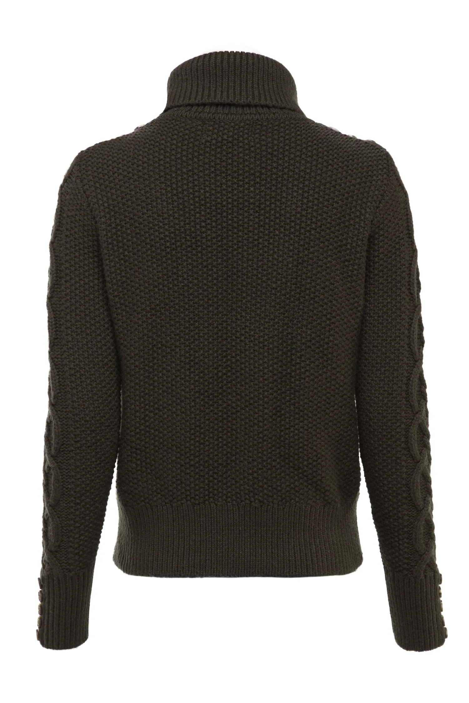 Sale Cortina Roll Neck Knit (Fern Green) Women Knitwear