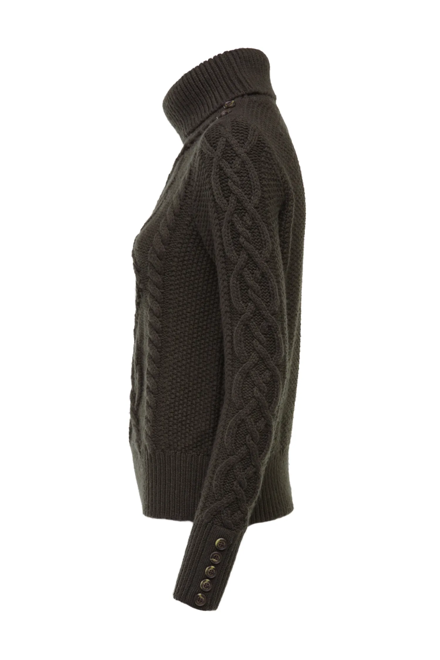 Sale Cortina Roll Neck Knit (Fern Green) Women Knitwear